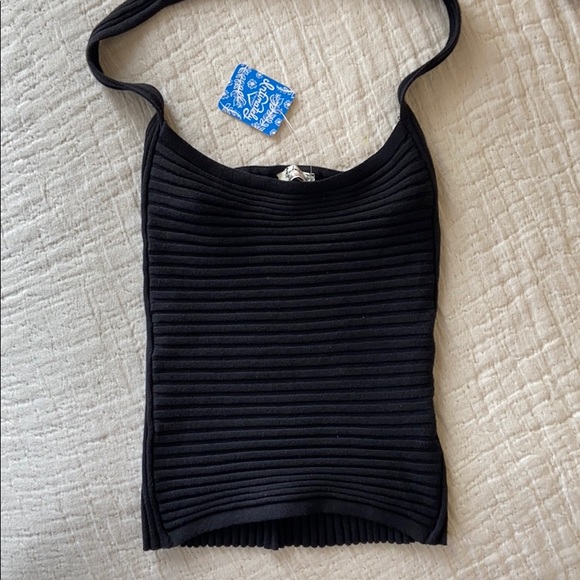 NWT Free People Black Feel For Ya Cami - Picture 6 of 9